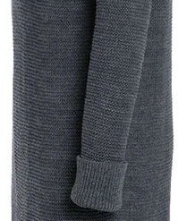 Knit Factory Jamie Gebreide Dames Jurk - Zwart - 40/42 - Knielengte - Met Opstaande Kraag -Dameskleding Verkoop 199x840