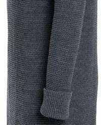 Knit Factory Jamie Gebreide Dames Jurk - Zwart - 40/42 - Knielengte - Met Opstaande Kraag -Dameskleding Verkoop 200x840