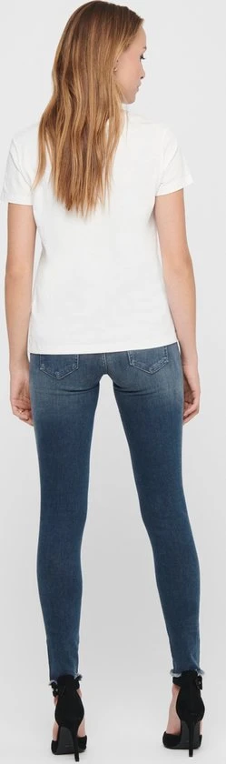 Only ONLBLUSH LIFE MID SK ANK RW REA422 NOOS Special Blue Grey Denim Dames Jeans - Maat L X L30 8 Only ONLBLUSH LIFE MID SK ANK RW REA422 NOOS Special Blue Grey Denim Dames Jeans - Maat L X L30 - Afbeelding 8