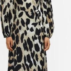 OBJECT OBJLEONORA L/S WRAP MIDI DRESS NOOS Dames Jurk - Maat 40 -Dameskleding Verkoop 296x840 5