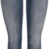 Only ONLBLUSH LIFE MID SK ANK RW REA422 NOOS Special Blue Grey Denim Dames Jeans - Maat S X L30