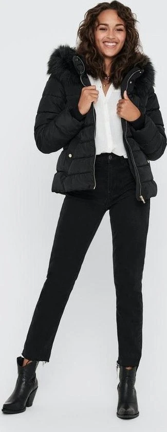 ONLY ONLCAMILLA QUILTED FURHOOD JACKET CC OTW Dames Jas - Maat L 6 ONLY ONLCAMILLA QUILTED FURHOOD JACKET CC OTW Dames Jas - Maat L - Afbeelding 6