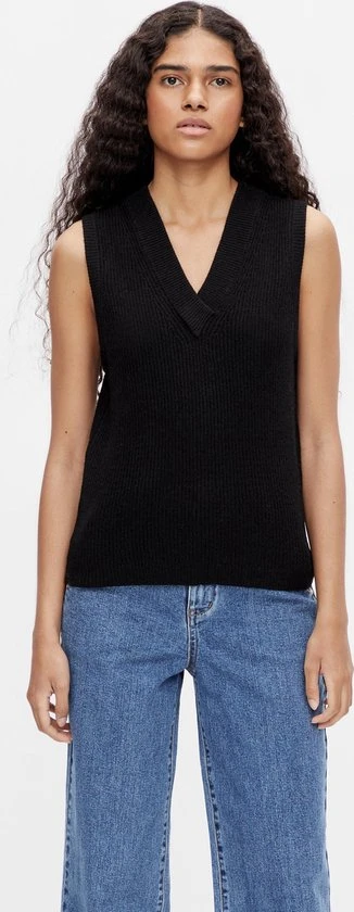 OBJECT OBJMALENA S/L KNIT WAISTCOAT NOOS Dames Trui - Maat M 3 OBJECT OBJMALENA S/L KNIT WAISTCOAT NOOS Dames Trui - Maat M - Afbeelding 3