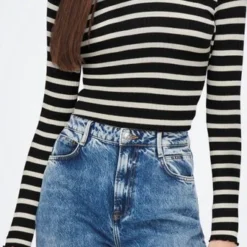 ONLY ONLEMMA LS O-NECK STRIPE TOP JRS NOOS Dames Top - Maat L -Dameskleding Verkoop 336x840 1