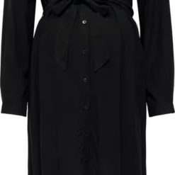 ONLY OLMNOEL L/S MIDI SHIRT DRESS SOLID WVN Dames Jurk - Maat L