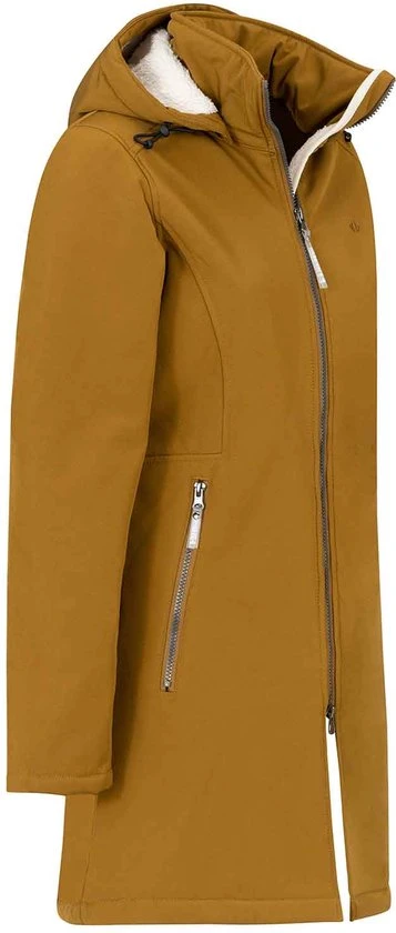 BJØRNSON Signe Softshell Winterjas Parka Dames - Teddy - Maat 54 - Tapenade 13 BJØRNSON Signe Softshell Winterjas Parka Dames - Teddy - Maat 54 - Tapenade - Afbeelding 13
