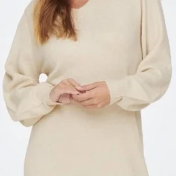 Jacqueline De Yong Jurk Jdydrea L/s V-neck Dress Knt 15271687 Sandshell Dames Maat - M -Dameskleding Verkoop 359x840 7