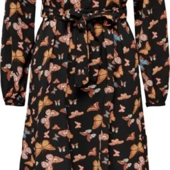 ONLY ONLNOVA LUX L/S AMY LONG DRESS AOP PTM Dames Jurk - Maat S