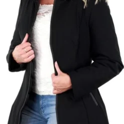 Versano Zita Dames Slim Fit Winterjas L - Zwart -Dameskleding Verkoop 362x840 1