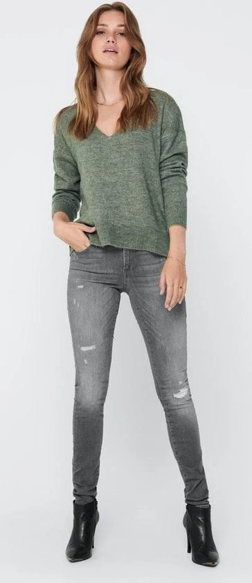 JDY JDYELANORA L/S V-NECK PULLO. KNT NOOS Dames Trui - Maat L 4 JDY JDYELANORA L/S V-NECK PULLO. KNT NOOS Dames Trui - Maat L - Afbeelding 4