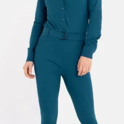 Blauwe Jumpsuit Van Je M'appelle - Dames - Travelstof - Maat L - 3 Maten Beschikbaar