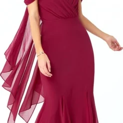 Merkloos Speelse Jurk Met Drapering Aan De Achterkant - Maat 38 - Roze