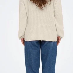 Only Trui Onlbella Life Ls O-neck Cc Knt 15279771 Pumic Stone Dames Maat - XL -Dameskleding Verkoop 370x840 6