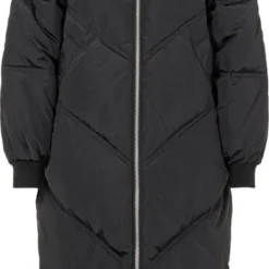 Pieces PCFELICITY LONG PUFFER JACKET Dames Jas Black - Maat L -Dameskleding Verkoop 371x840 2