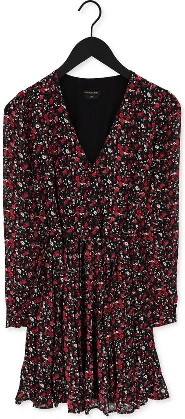 Colourful Rebel Olsa Flower Jurk Rood Dames - A-lijn - Viscose - L 4 Colourful Rebel Olsa Flower Jurk Rood Dames - A-lijn - Viscose - L - Afbeelding 4