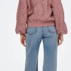 Only Trui Onljane L/s Structure Pullover Knt 15269294 Dusty Rose Dames Maat - M -Dameskleding Verkoop 378x840 1