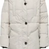 JDY JDYLOOK PADDED LONG PARKA JACKET OTW SIE Dames Jas - Maat L