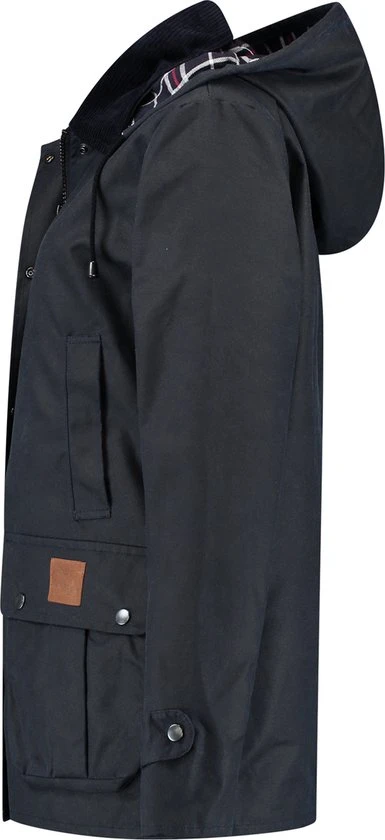 MGO Leisure Wear MGO Waxjas Leeds Dames - 100% Gewaxt Katoen - Winddicht En Waterdicht - Blauw - Maat XXL 3 MGO Leisure Wear MGO Waxjas Leeds Dames - 100% Gewaxt Katoen - Winddicht En Waterdicht - Blauw - Maat XXL - Afbeelding 3