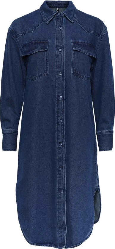 Pieces Curve PIECES PCNURSEL LS DENIM SHIRT DRESS QX BC Dames Jurk - Maat 52 1 Pieces Curve PIECES PCNURSEL LS DENIM SHIRT DRESS QX BC Dames Jurk - Maat 52
