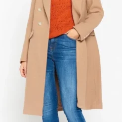 LOLALIZA Lange Jas - Camel - Maat 40 9 LOLALIZA Lange Jas - Camel - Maat 40 -Dameskleding Verkoop 388x840 2