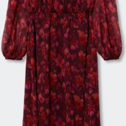 Mango Jurk Soepelvallende Jurk Met Bloemetjesprint 37017772 78 Dames Maat - XL -Dameskleding Verkoop 391x840 2
