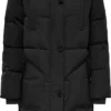 JDY JDYLOOK PADDED LONG PARKA JACKET OTW SIE Dames Jas - Maat XL