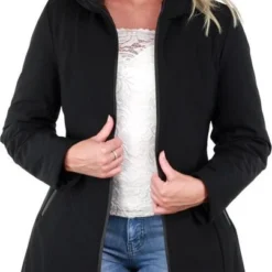 Versano Zita Dames Slim Fit Winterjas L - Zwart -Dameskleding Verkoop 403x840 1