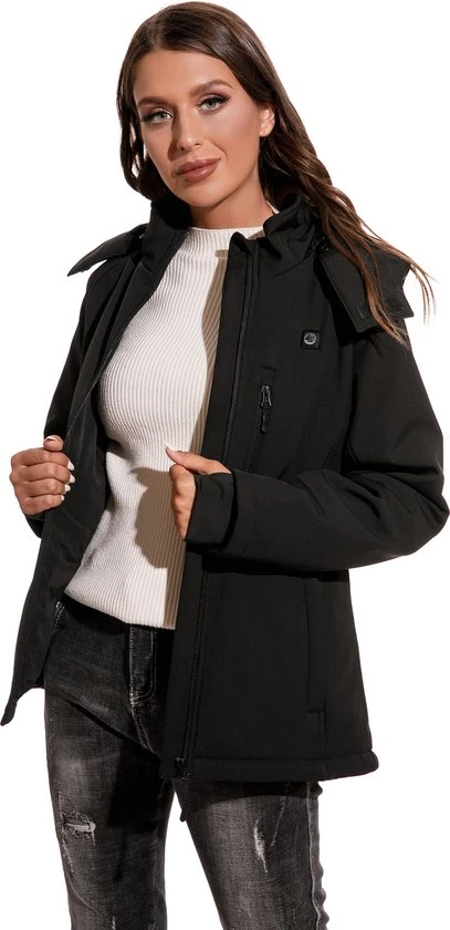Sailwind Verwarmde Jas / Soft Shell / Dames / Zwart Incl. Powerbank 6 Sailwind Verwarmde Jas / Soft Shell / Dames / Zwart Incl. Powerbank - Afbeelding 6