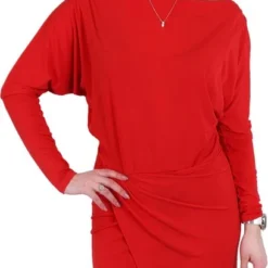 Produkt Rode, Asymmetrische Mini-jurk Van John Zack / MAAT M