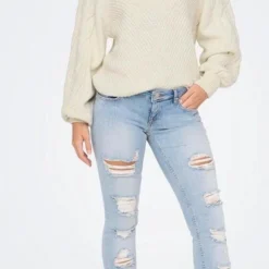 ONLY ONLLEISE FREYA LS HIGH NECK PULLOVER KNT Dames Trui - Maat XS -Dameskleding Verkoop 408x840 4