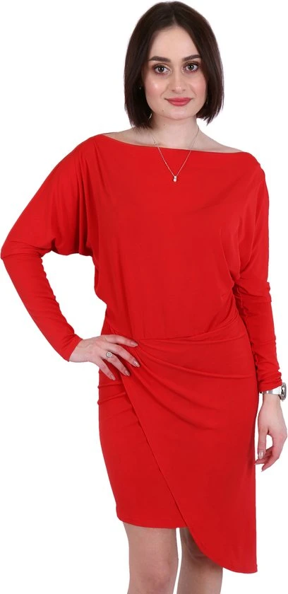 Produkt Rode, Asymmetrische Mini-jurk Van John Zack / MAAT M 1 Produkt Rode, Asymmetrische Mini-jurk Van John Zack / MAAT M