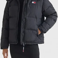 Tommy Jeans - Dames Jas Winter Alaska Puffer Jacket - Zwart - Maat M -Dameskleding Verkoop 410x840 3