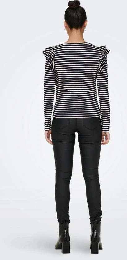 JDY JDYMILLE L/S FRILL TOP JRS Dames Top - Maat S 5 JDY JDYMILLE L/S FRILL TOP JRS Dames Top - Maat S - Afbeelding 5