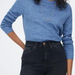 Only Trui Onllolli L/s Pullover Knt Noos 15234745 Super Sonic Dames Maat - M -Dameskleding Verkoop 414x840 4