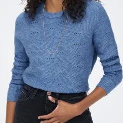 Only Trui Onllolli L/s Pullover Knt Noos 15234745 Super Sonic Dames Maat - M