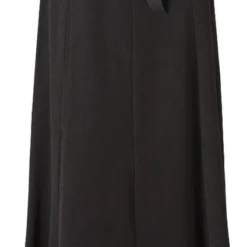 Merkloos Lange, Zwarte, Klassieke Damesrok Met Romantische Strik | Maat 42/T5