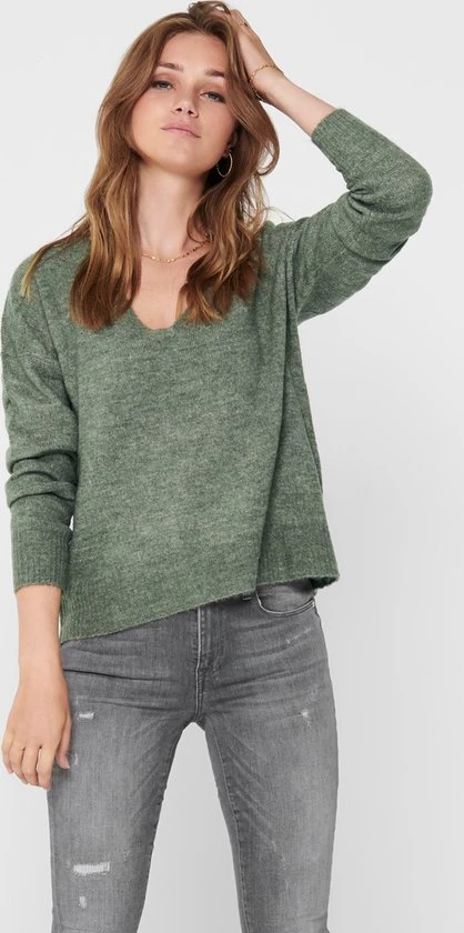 JDY JDYELANORA L/S V-NECK PULLO. KNT NOOS Dames Trui - Maat L 5 JDY JDYELANORA L/S V-NECK PULLO. KNT NOOS Dames Trui - Maat L - Afbeelding 5