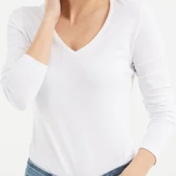 WE Fashion Dames Biologisch Katoen Shirt - Maat XL -Dameskleding Verkoop 420x840 3