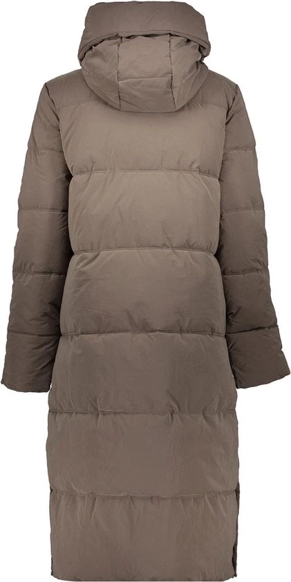 Geisha Jas Lange Puffer Winterjas Met Capuchon 28525 21 Taupe Dames Maat - XL 5 Geisha Jas Lange Puffer Winterjas Met Capuchon 28525 21 Taupe Dames Maat - XL - Afbeelding 5