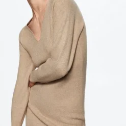 Mango Jurk Gebreide Jurk Met Pofmouwen 37055946 06 Dames Maat - M -Dameskleding Verkoop 422x840