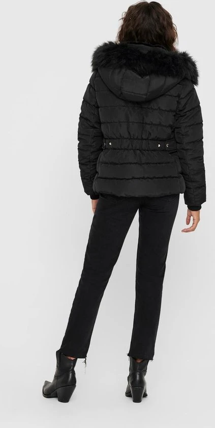 ONLY ONLCAMILLA QUILTED FURHOOD JACKET CC OTW Dames Jas - Maat L 4 ONLY ONLCAMILLA QUILTED FURHOOD JACKET CC OTW Dames Jas - Maat L - Afbeelding 4