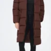 Only Jas Onlamanda Long Puffer Coat Cc Otw 15233425 Chestnut Dames Maat - S