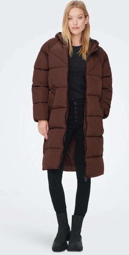 Only Jas Onlamanda Long Puffer Coat Cc Otw 15233425 Chestnut Dames Maat - S 1 Only Jas Onlamanda Long Puffer Coat Cc Otw 15233425 Chestnut Dames Maat - S