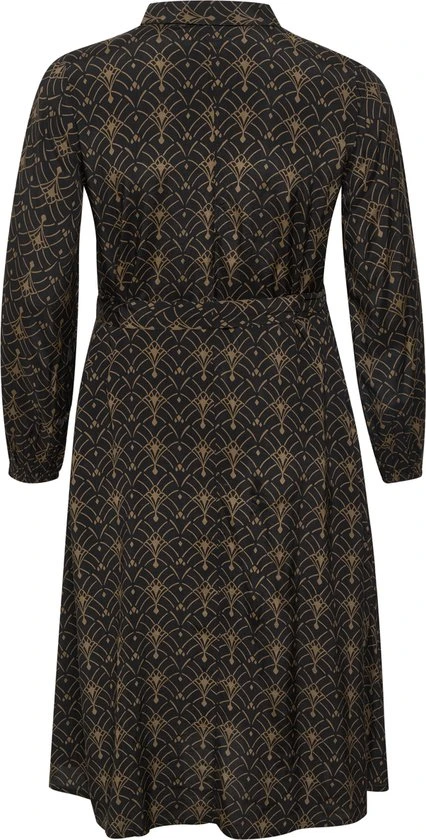 Kaffe Curve KCmirana Dress Dames Jurk - Maat 50 2 Kaffe Curve KCmirana Dress Dames Jurk - Maat 50 - Afbeelding 2