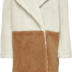 Only Jas Onlnewcamilla Teddy Block Coat Cc O 15260245 Moonbeam Dames Maat - M