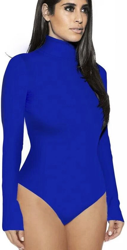 AWR Premium Dames Thermo Body / Bodysuit | Stretch Met Gesloten Hals | Blauw - XL 1 AWR Premium Dames Thermo Body / Bodysuit | Stretch Met Gesloten Hals | Blauw - XL