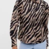Vero Moda Blouse Vmida Ls Corduroy Shirt Wvn 10273371 Silver Mink/irma Dames Maat - M