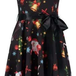 X-Mas Fashion House Kerstjurk Black Bells | Maat 46