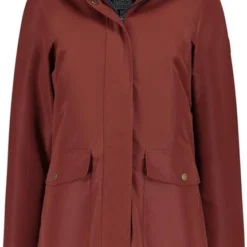 MGO Leisure Wear MGO Sue Wijn Rood - Dames Winterjas - Waterdicht En Winddicht - Teddy Voering - Regenjas Maat L