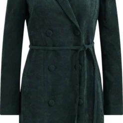 WE Fashion Dames Corduroy Double-breasted Blazerjurk